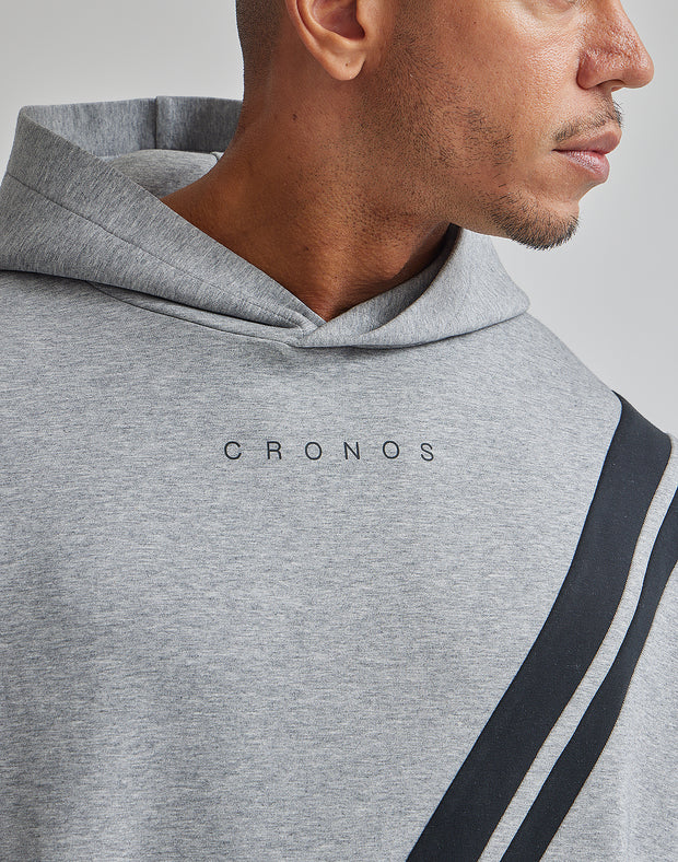 CRONOS 2LINE HOODIE【T.GRAY】