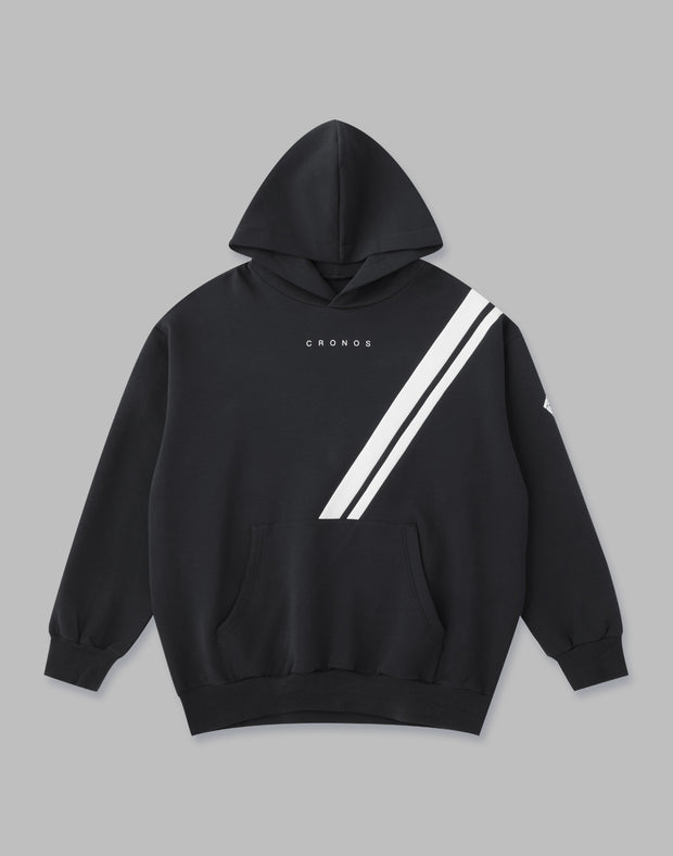 CRONOS 2LINE HOODIE【BLACK】 - クロノス CRONOS Official Store