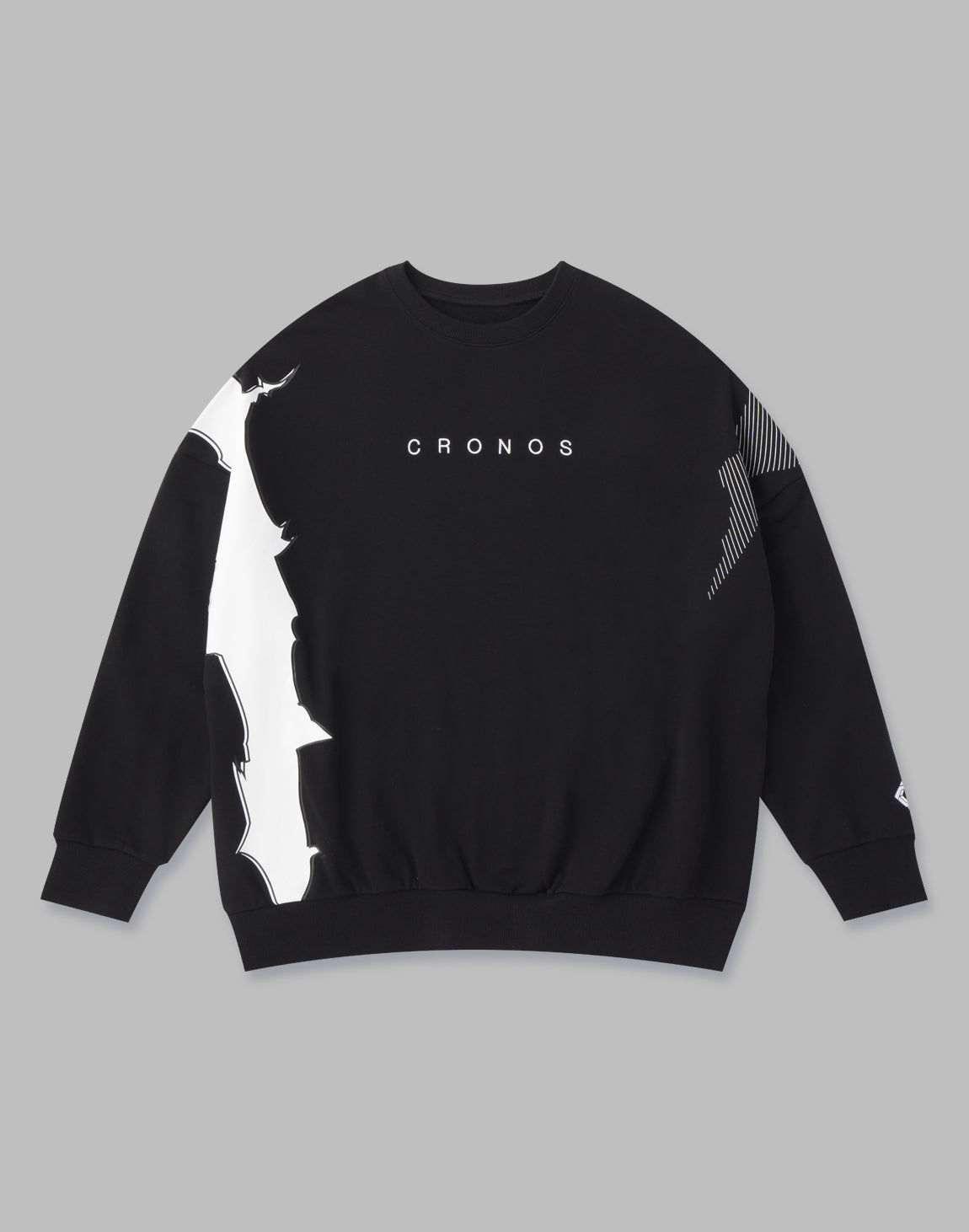 CRONOS CRACK SWEAT TOP【BLACK】 – クロノス CRONOS Official Store