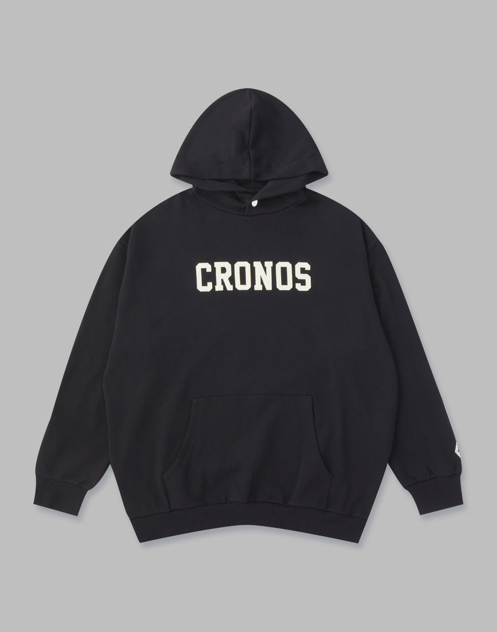 CRONOS 襯線標誌連帽衫 [黑色]