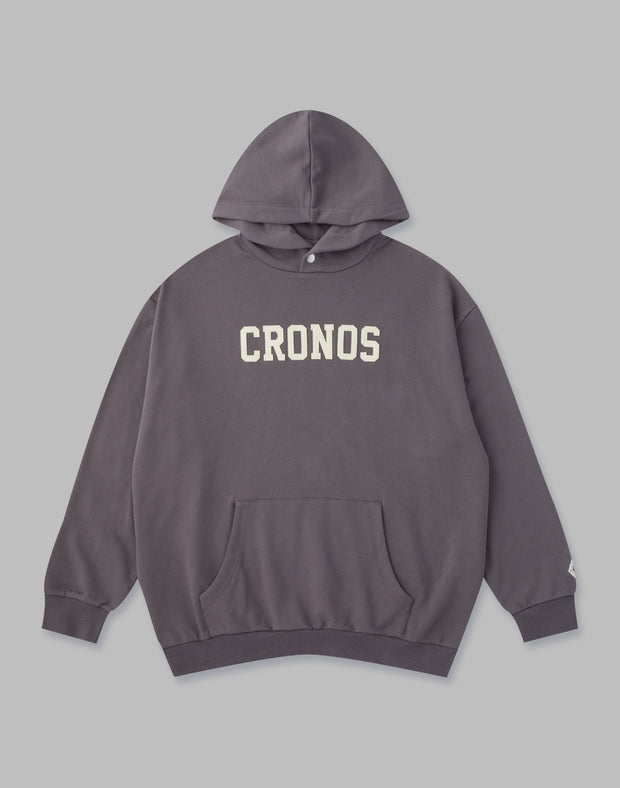 CRONOS SERIF LOGO HOODIE【CHARCOAL】 - クロノス CRONOS Official Store