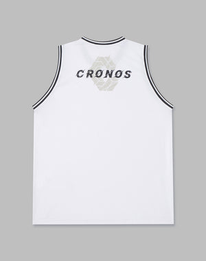 CRONOS BLUR LOGO TANKTOP【WHITE】