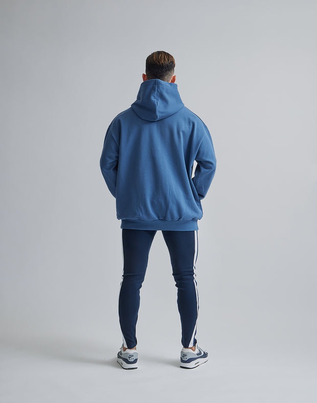 CRONOS SERIF LOGO HOODIE【BLUE GRAY】