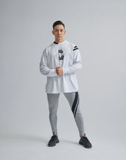CRONOS UNEQUALLY LONGSLEEVE【WHITE】