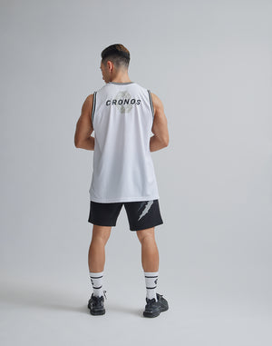 CRONOS BLUR LOGO TANKTOP【WHITE】