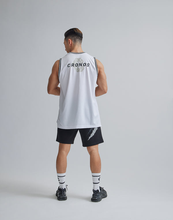 CRONOS BLUR LOGO TANKTOP【WHITE】
