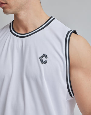 CRONOS BLUR LOGO TANKTOP【WHITE】