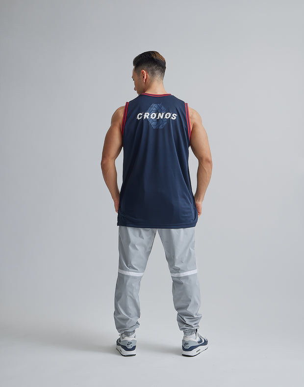 CRONOS BLUR LOGO TANKTOP【NAVY】