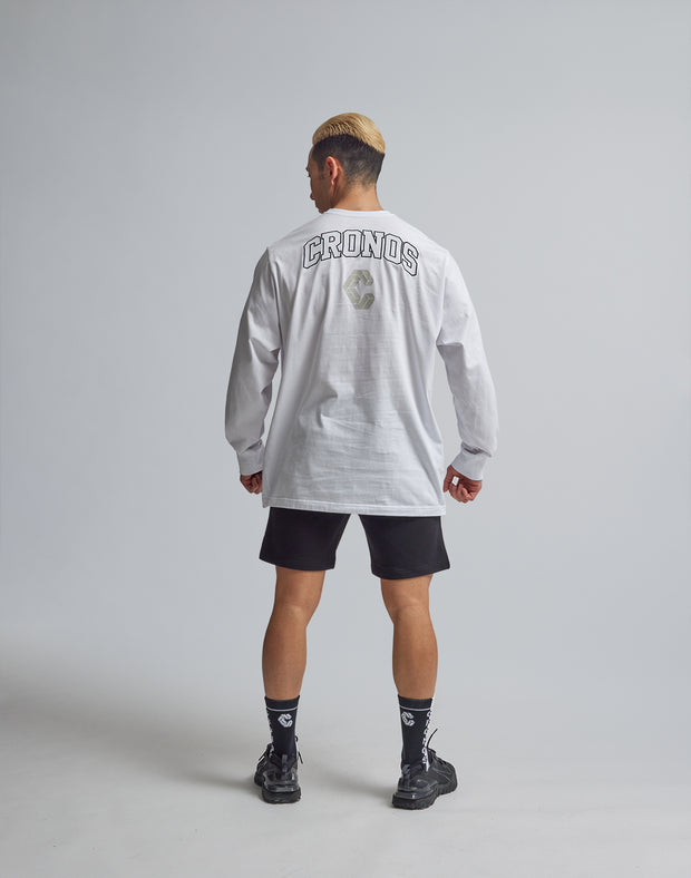 CRONOS BACK LOGO LONGSLEEVE【WHITE】