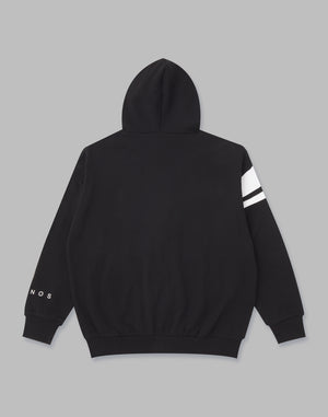 CRONOS FACING LOGO ZIP HOODIE [BLACK]