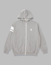 CRONOS FACING LOGO ZIP HOODIE【T.GRAY】