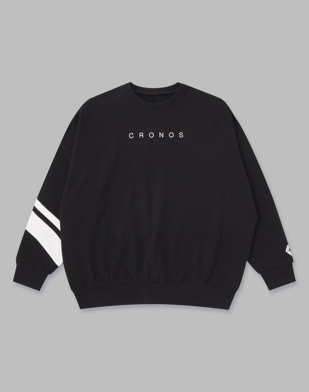 CRONOS 2LINE SWEAT TOP【BLACK】 - クロノス CRONOS Official Store