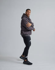 CRONOS UNLEADED LOGO HOODIE【CHARCOAL】