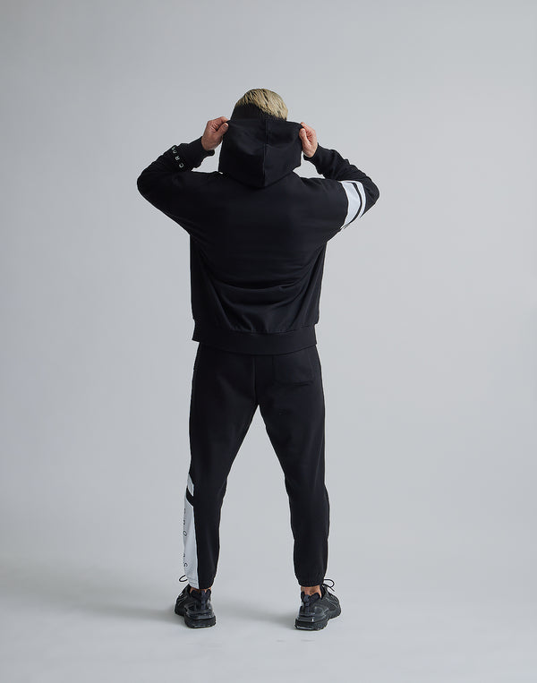 CRONOS FACING LOGO ZIP HOODIE [BLACK]