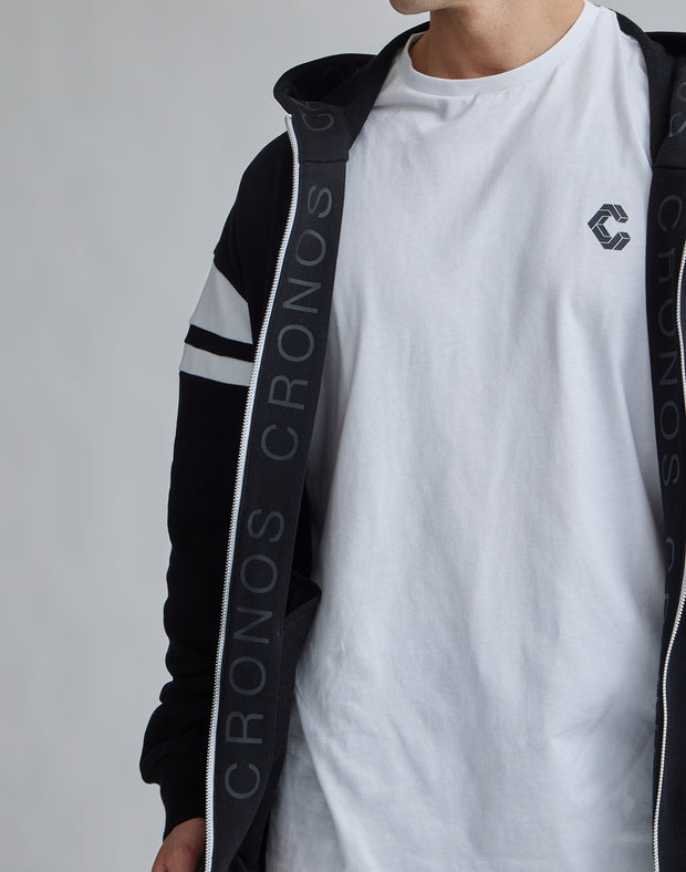 CRONOS FACING LOGO ZIP HOODIE【T.GRAY】
