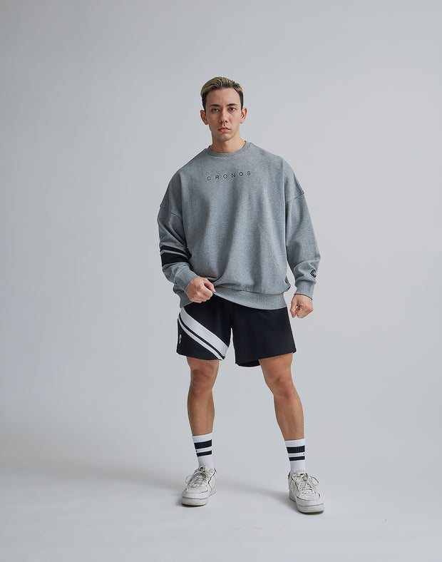 CRONOS 2LINE SWEAT TOP【T.GRAY】