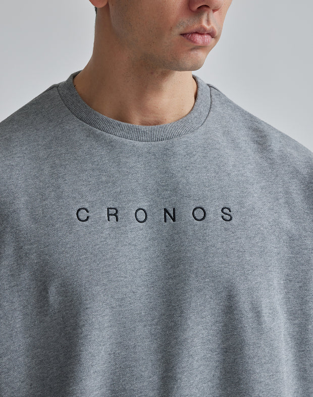 CRONOS 2LINE SWEAT TOP【T.GRAY】