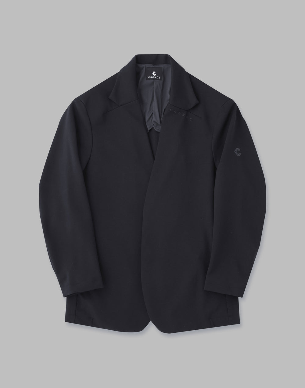 CRONOS BLACK COLLAR LESS STRETCH JACKET [BLACK]