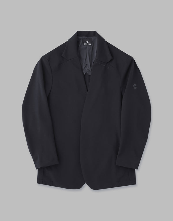 CRONOS BLACK COLLAR LESS STRETCH JACKET [BLACK]