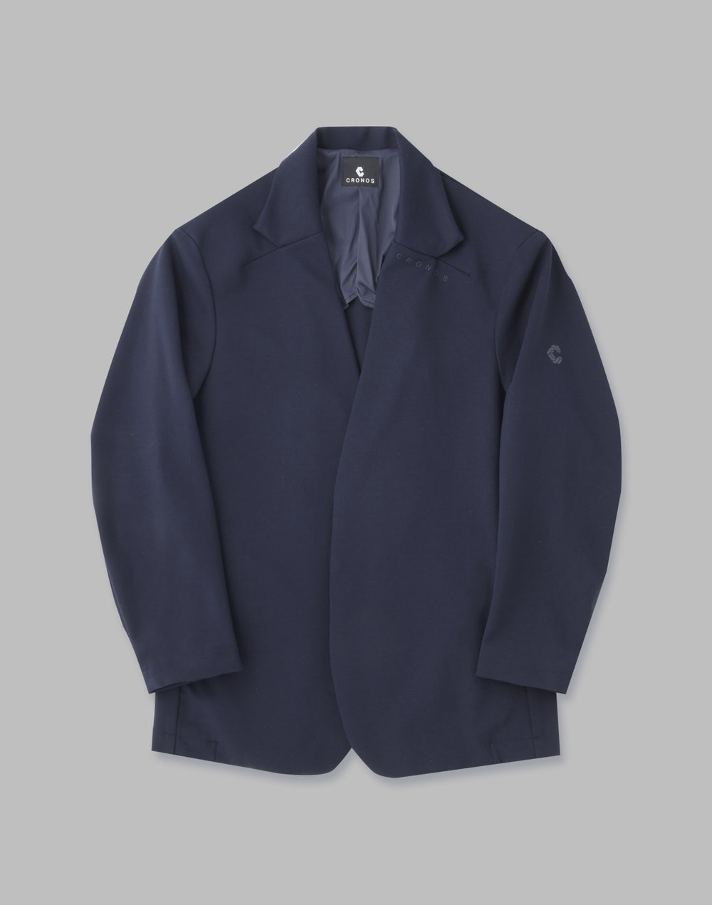 CRONOS BLACK COLLAR LESS STRETCH JACKET [NAVY]