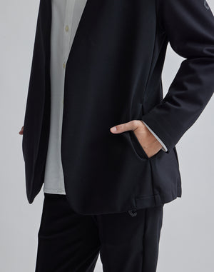 CRONOS BLACK COLLAR LESS STRETCH JACKET [NAVY]