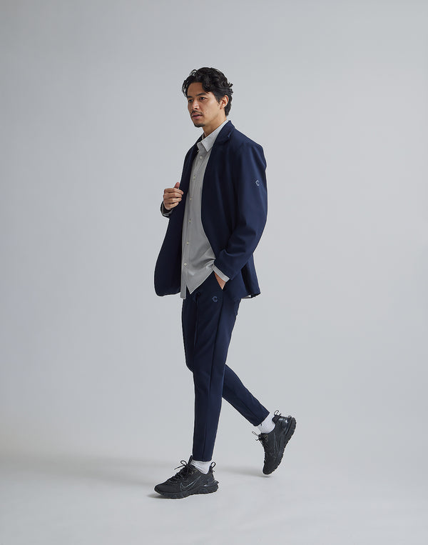 CRONOS BLACK COLLAR LESS STRETCH JACKET [NAVY]