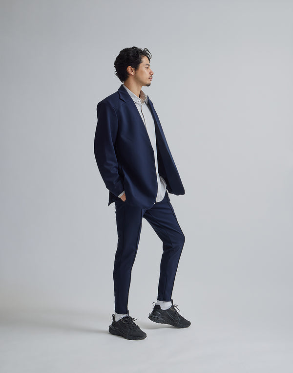 CRONOS BLACK COLLAR LESS STRETCH JACKET [NAVY]