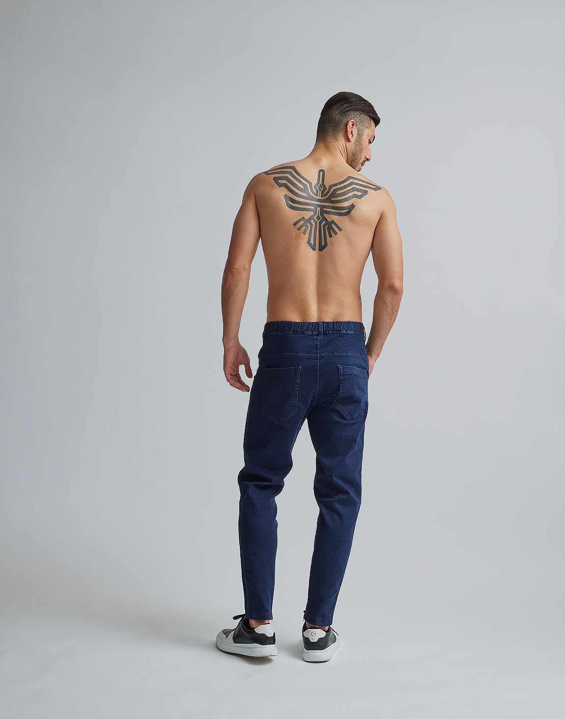 CRONOS BLACK STRETCH DENIM【NAVY】