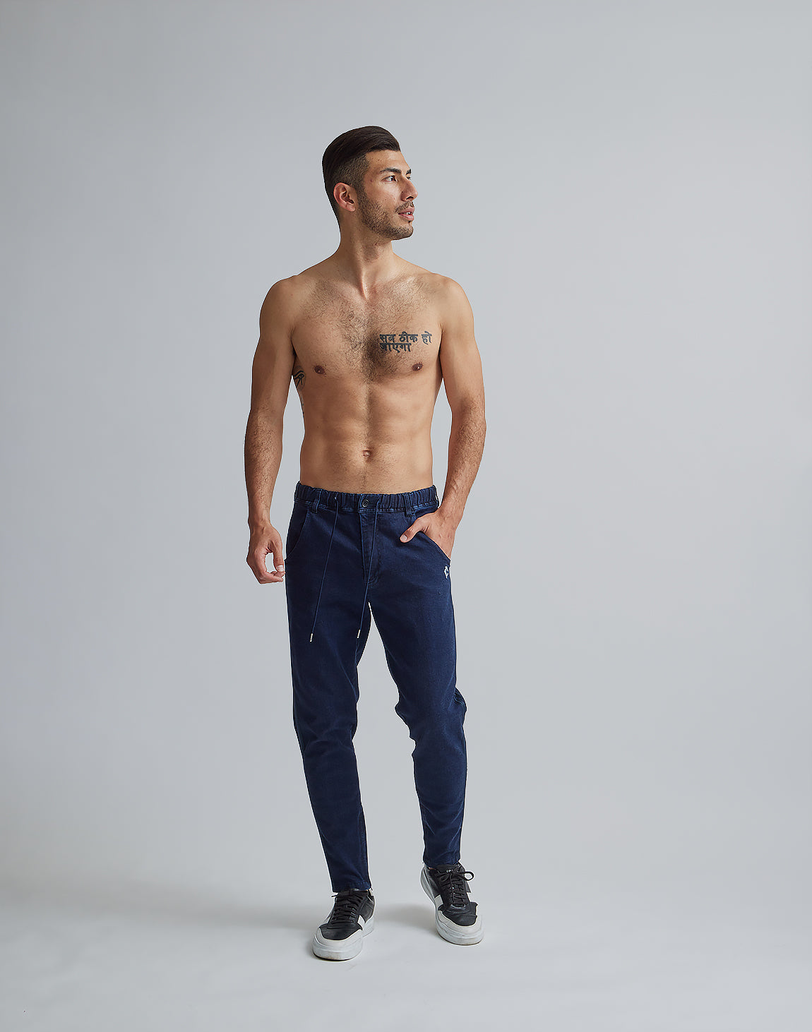 CRONOS BLACK STRETCH DENIM【NAVY】