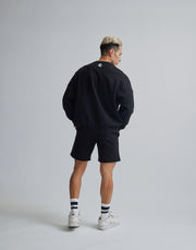 CRONOS BUTTONED SWEAT TOP【BLACK】
