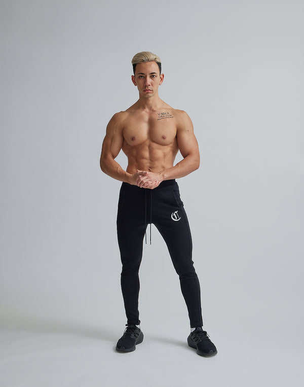 CRONOS BLACK LETTER LOGO PANTS [BLACK]