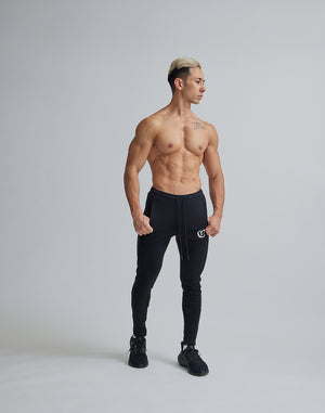 CRONOS BLACK LETTER LOGO PANTS [BLACK]