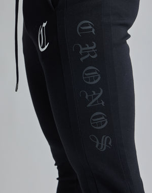 CRONOS BLACK LETTER LOGO PANTS [BLACK]