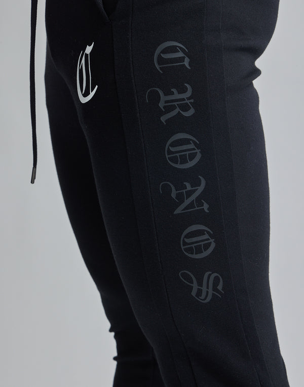 CRONOS BLACK LETTER LOGO PANTS [BLACK]
