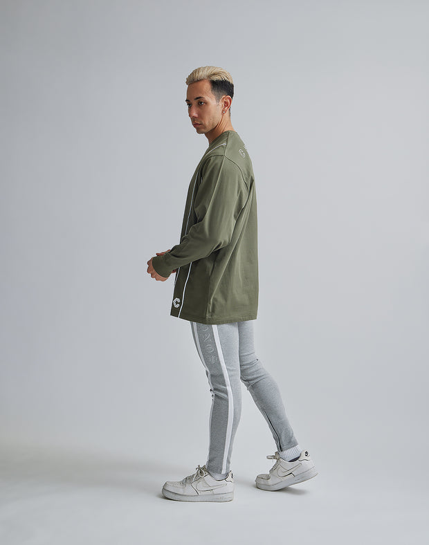 CRONOS 2LINE LONGSLEEVE【KHAKI】