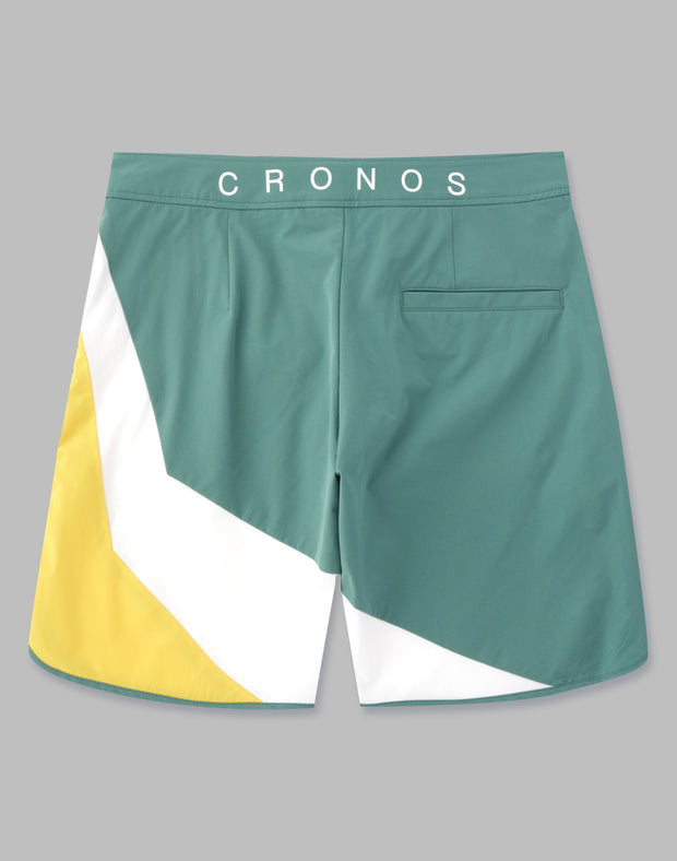 CRONOS SLASH LINE BOARD SHORTS【GREEN】