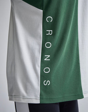 CRONOS VERTICAL SWITCH OVERSIZE T-SHIRTS [NAVY]