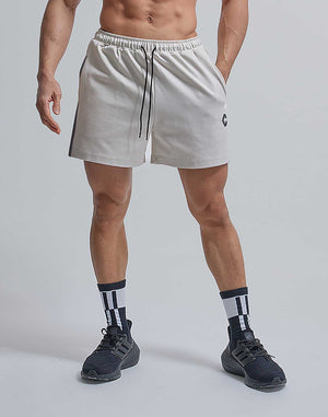 CRONOS SIDE LOGO 2LINES SHORTS [CREAM]