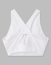 CRONOS WOMEN HIGH NECK BRA【WHITE】