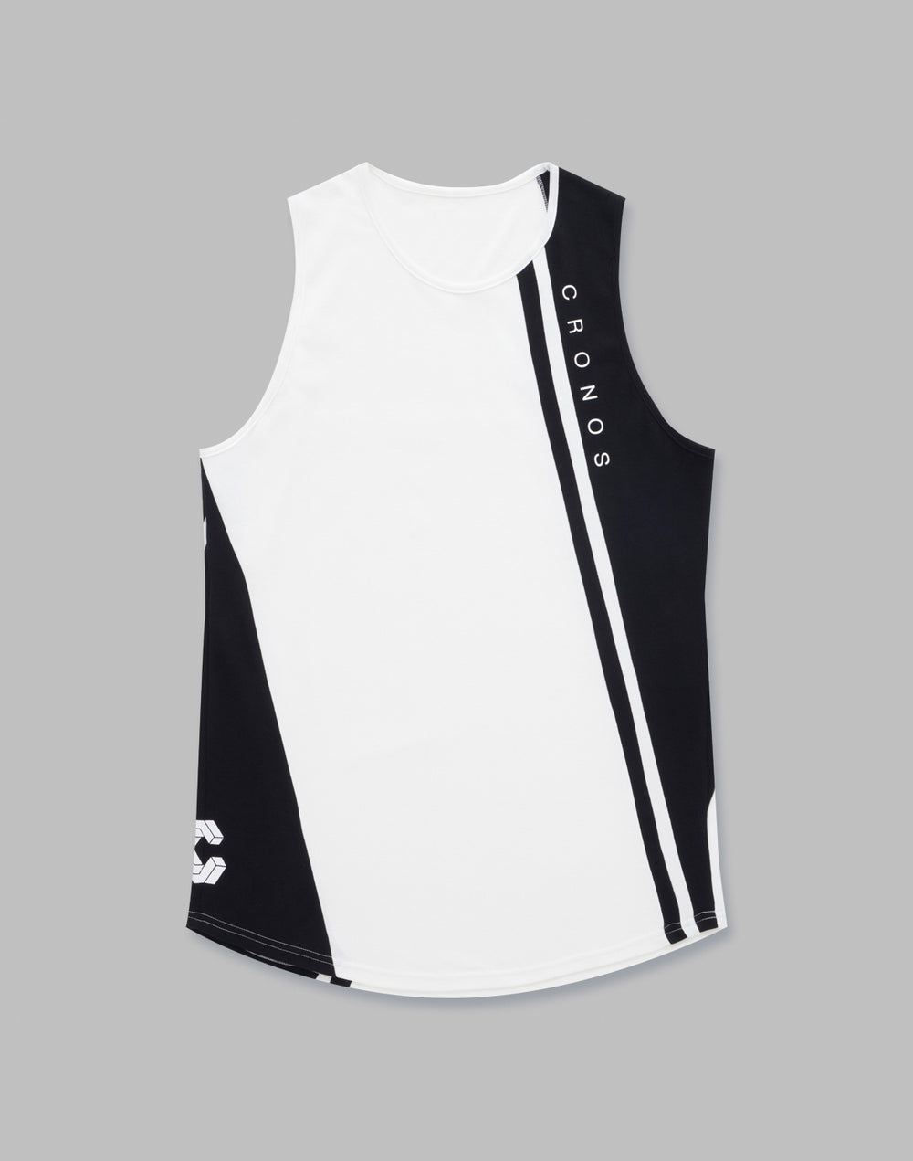 CRONOS SLASHED LINE TANKTOP【WHITE】