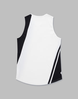 CRONOS SLASHED LINE TANKTOP【WHITE】