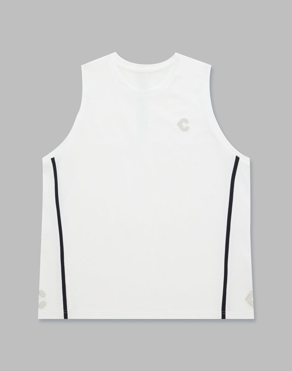 CRONOS 2LINES TANKTOP【WHITE】